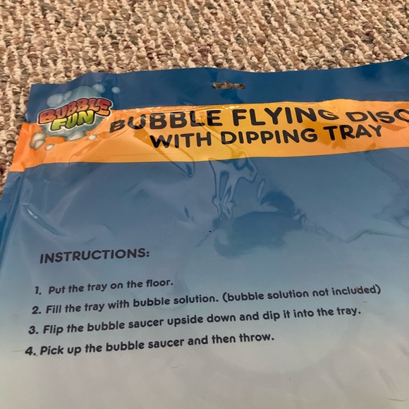Bubble flying disc with dipping tray - Picture 5 of 5